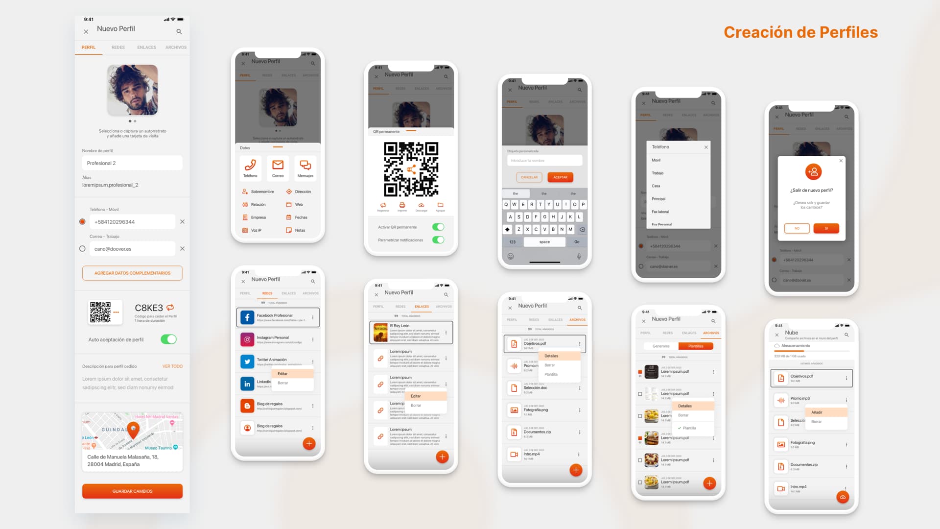Creación de perfiles@1x