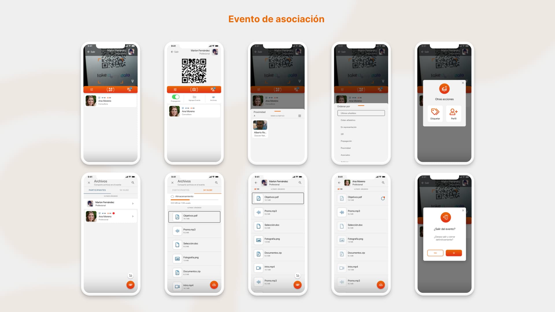 Evento de asociación@1x